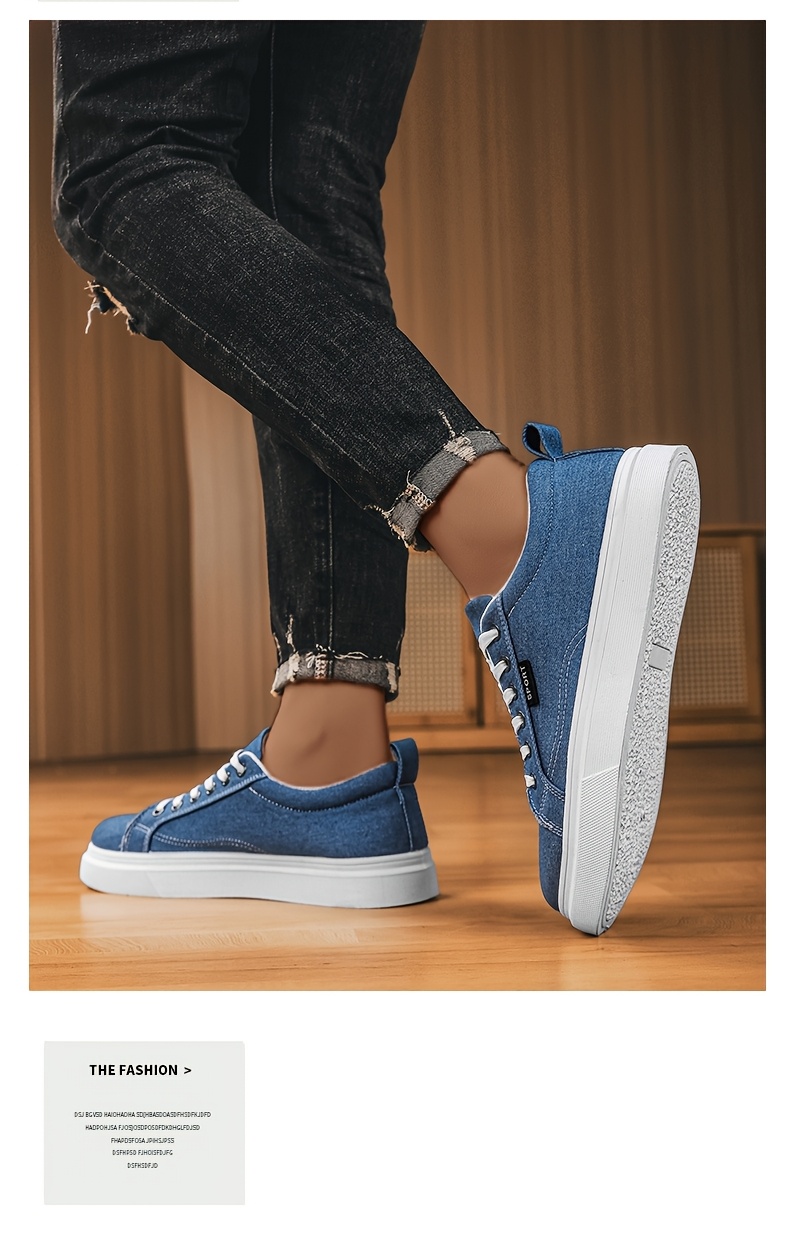 Baskets en Toile Homme Style Skateboard Chaussures en toile pour hommes, chaussures décontractées pour étudiants, chaussures de skateboard tendance, baskets athlétiques polyvalentes