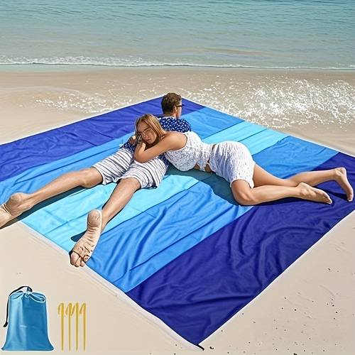extra large durable polyester beach blanket lightweight suitable for camping hiking picnics