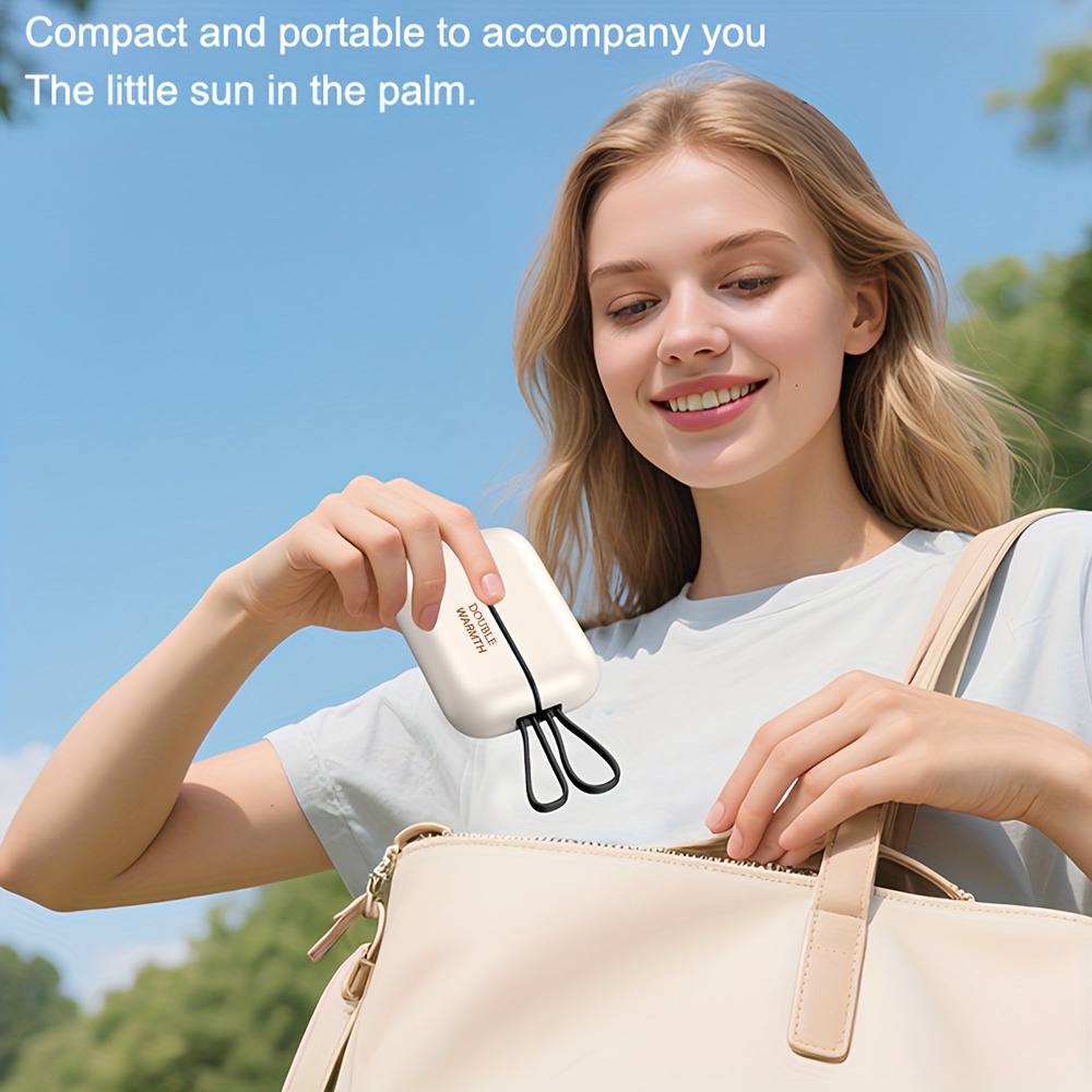 2个装 磁吸充电手持保暖器 | 电动ai手持保暖器，口袋便携式手部加热器，男女通用，狩猎必备品，usb充电，锂离子电池，abs材质 商品详情 6