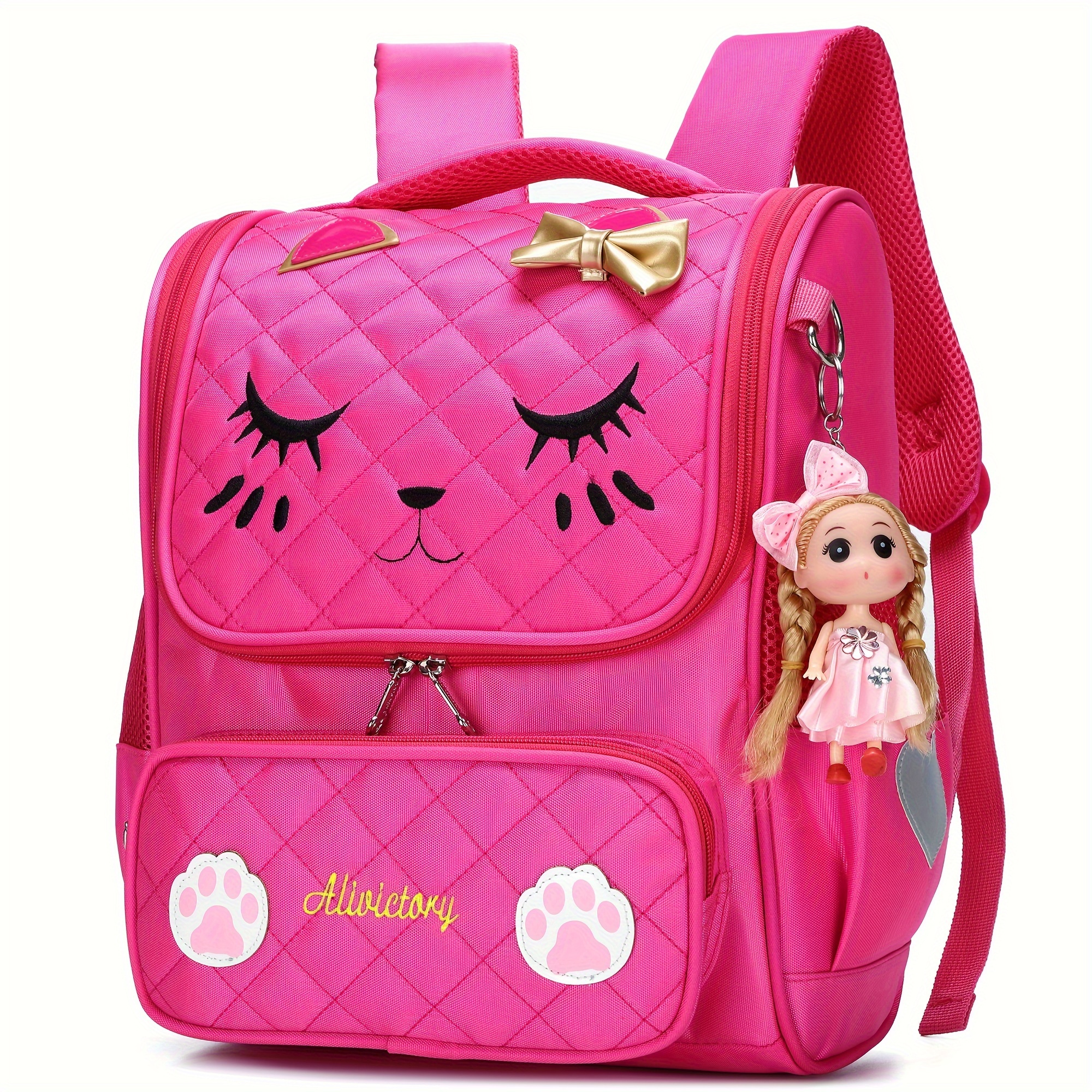 

Girls Backpack Set With Lunch Box 15.6-inch Laptop Backpack Cute College Backpack Large Book Bag For Women Teen Student Anti-theft Travel Day Bag