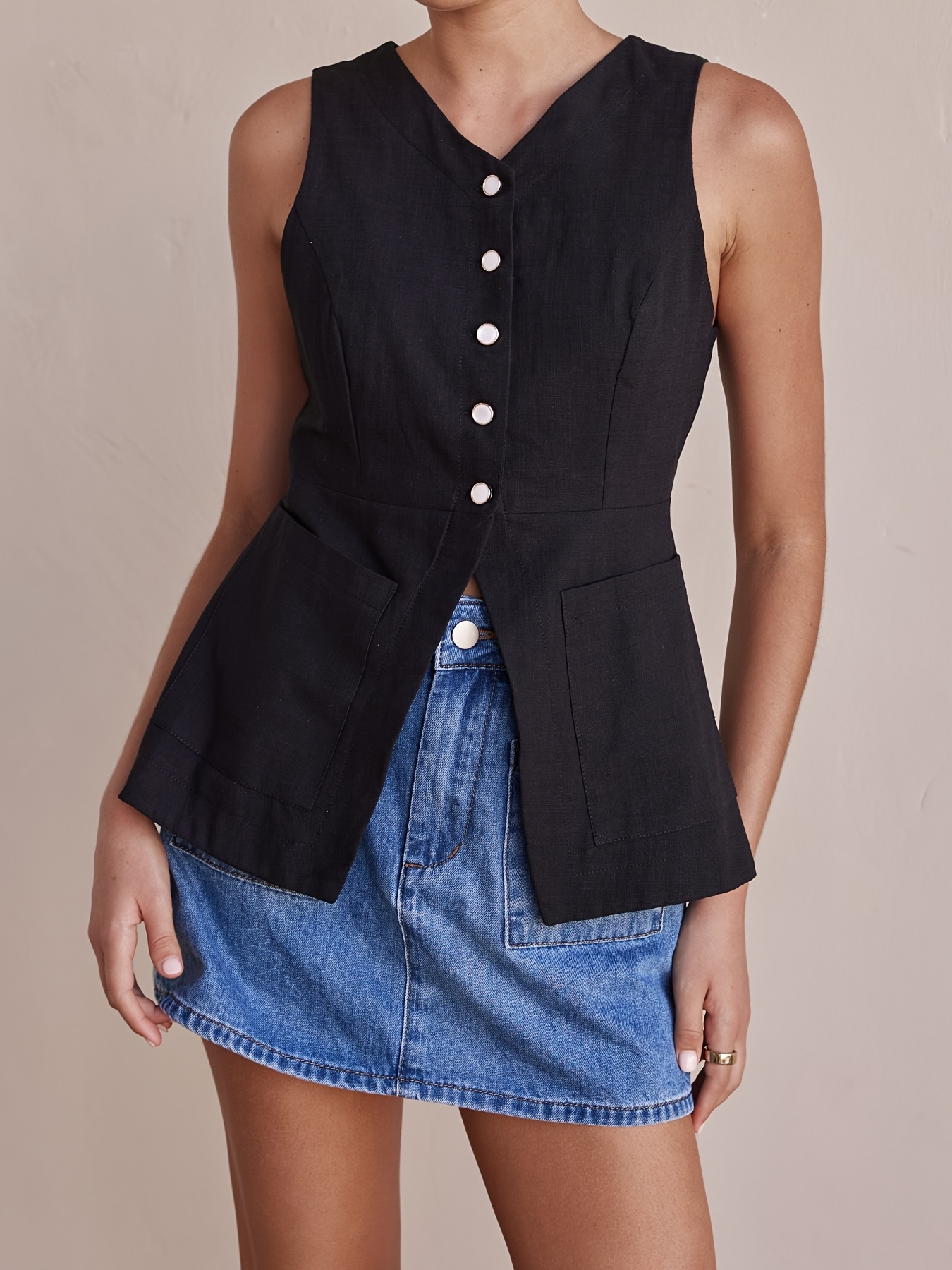 Ladies Women's New Padded Puffer Short Cropped Gilet Jacket Waistcoat (UK S-XL)