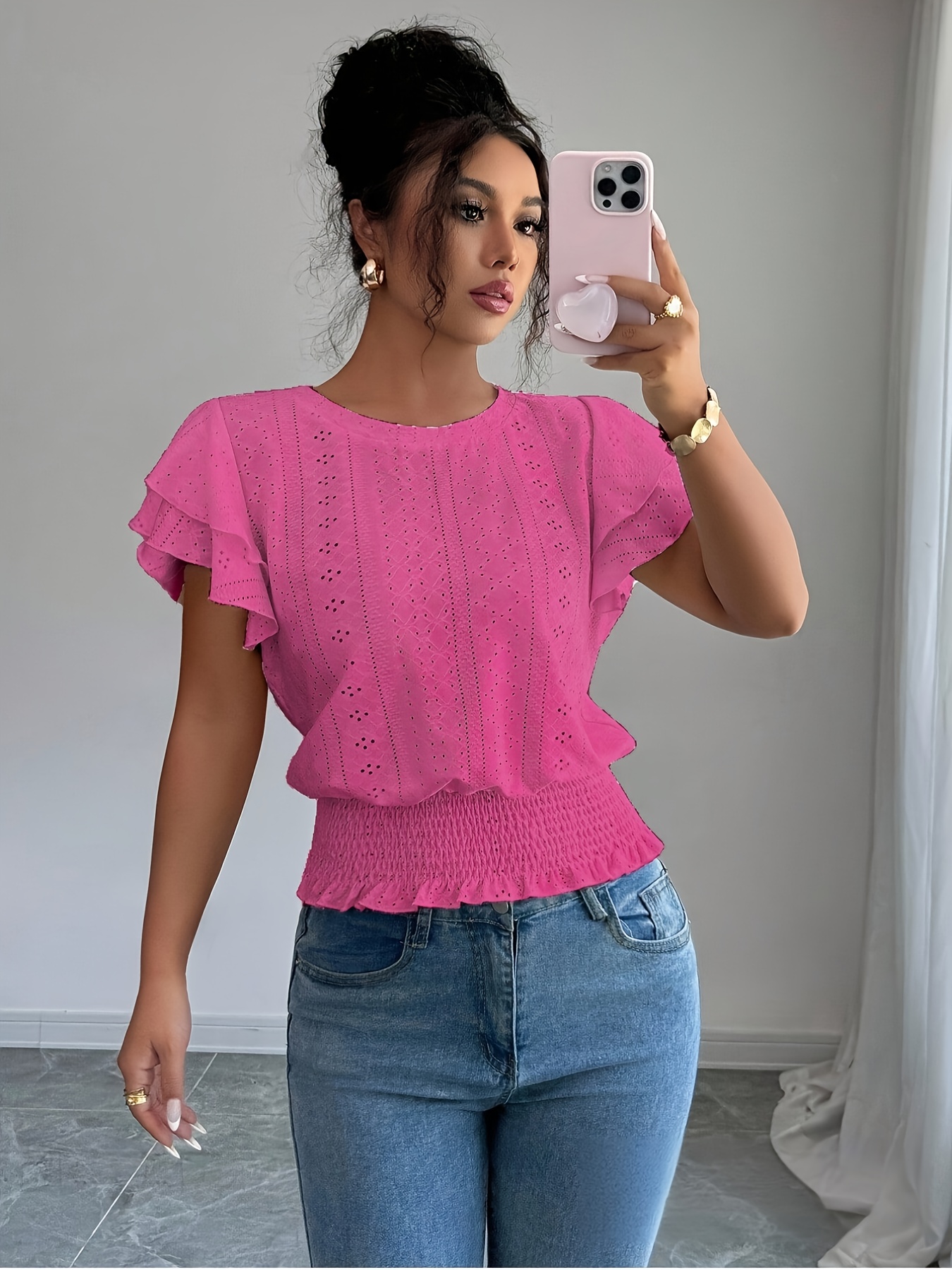 womens elegant   sleeve short sleeve t shirt