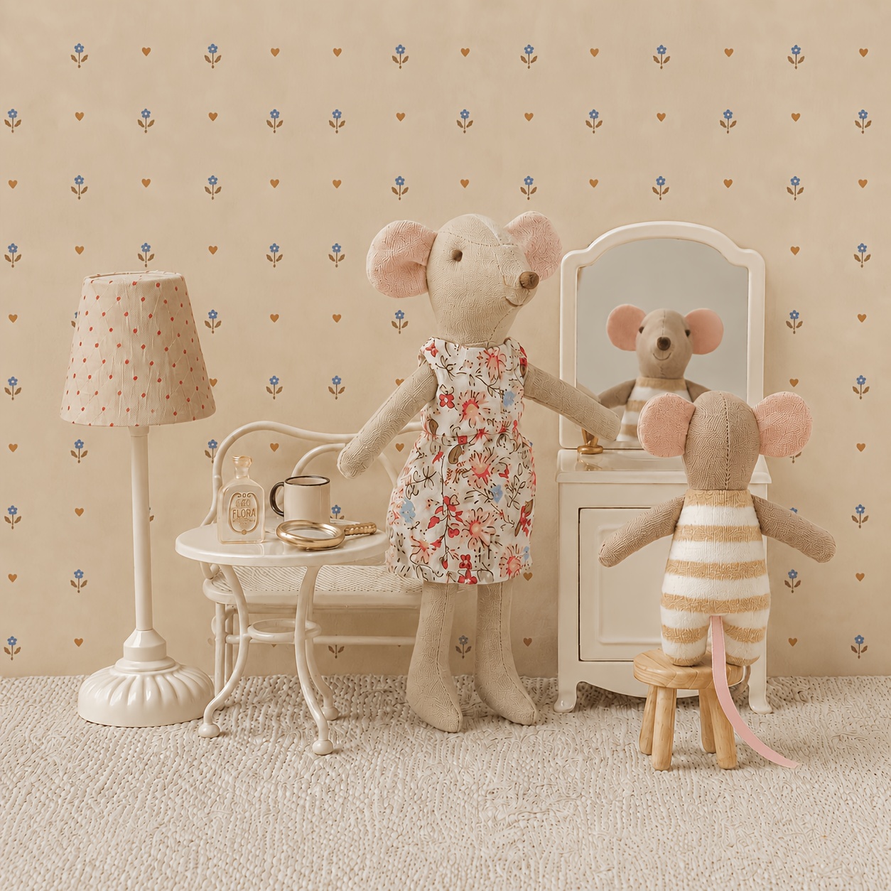 Danish Nordic Style Cute Mini Mouse Set
