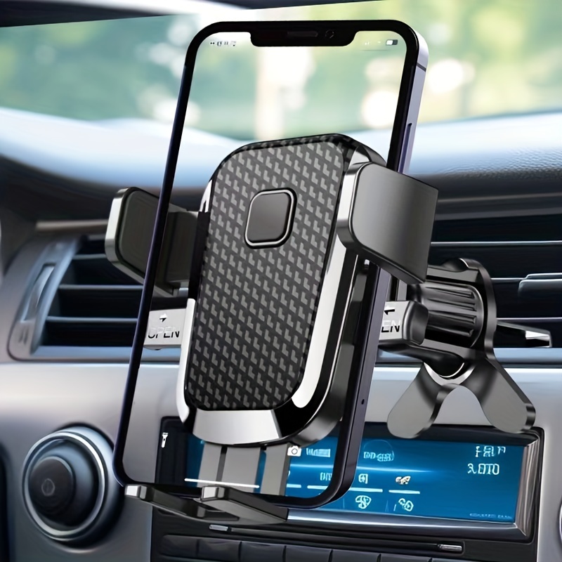 

Universal Car Air Vent Phone Holder, 360-degree Rotatable, Abs Material, Waterproof, Compatible With Auto Vehicles, Hook Mounting Type, Rotatable Device Mount Feature