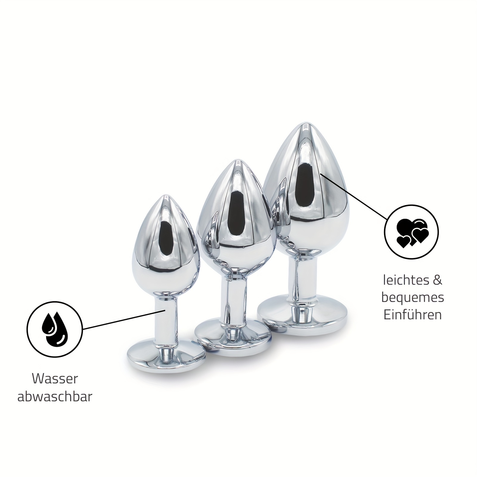 plug set premium 3 sizes metal plugs comfortable - Temu