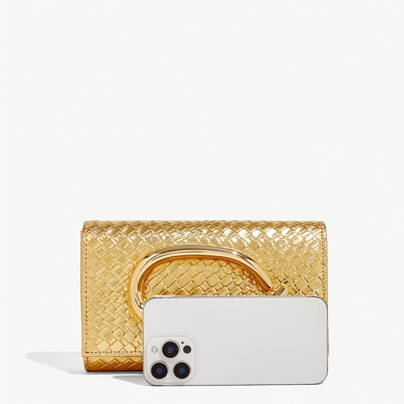 Fashionable Shiny Crocodile Pattern Handbag for Women