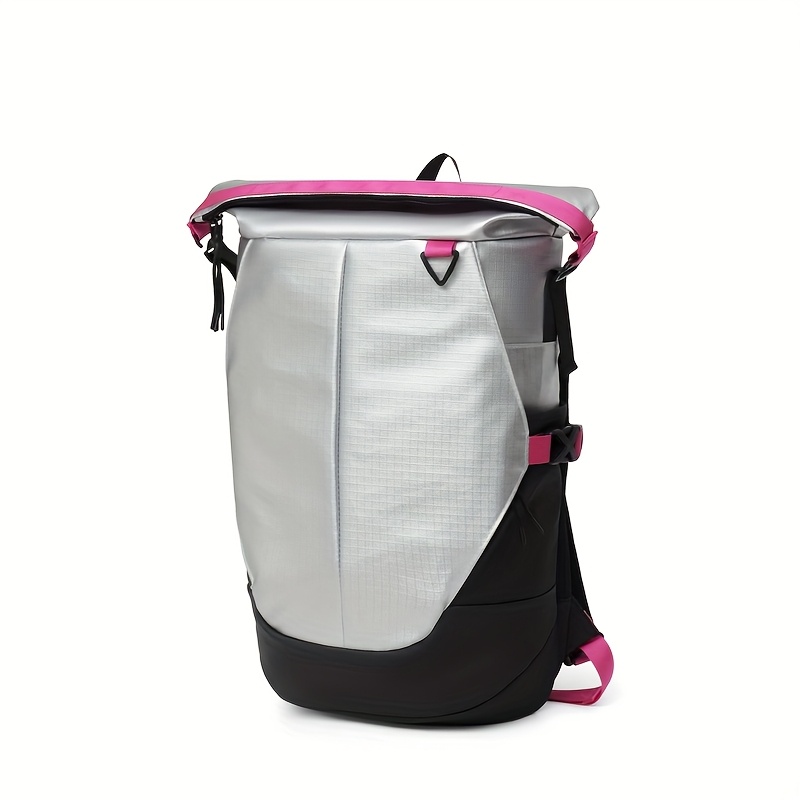Men'S Stylish Backpack for Business Use, Expandable with a Roll-Top Design, Large Capacity for Laptops, Fashionable And Casual