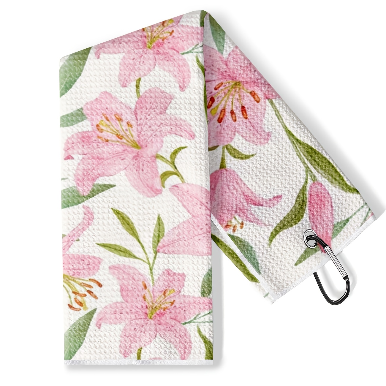 TEMU 1pc Golf Towel, Pattern, Soft And Durable Microfiber Material, Super Absorbent And Quick-drying, Easy For , Machine Washable, Perfect For Golf