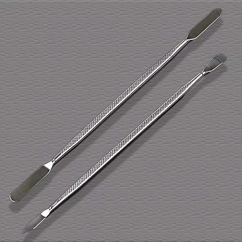 TEMU 2pcs Double-ended Universal Metal Pry Bar Set, High Hardness And Resistant To Deformation, Sturdy And Durable With Scratch-resistant Finish,