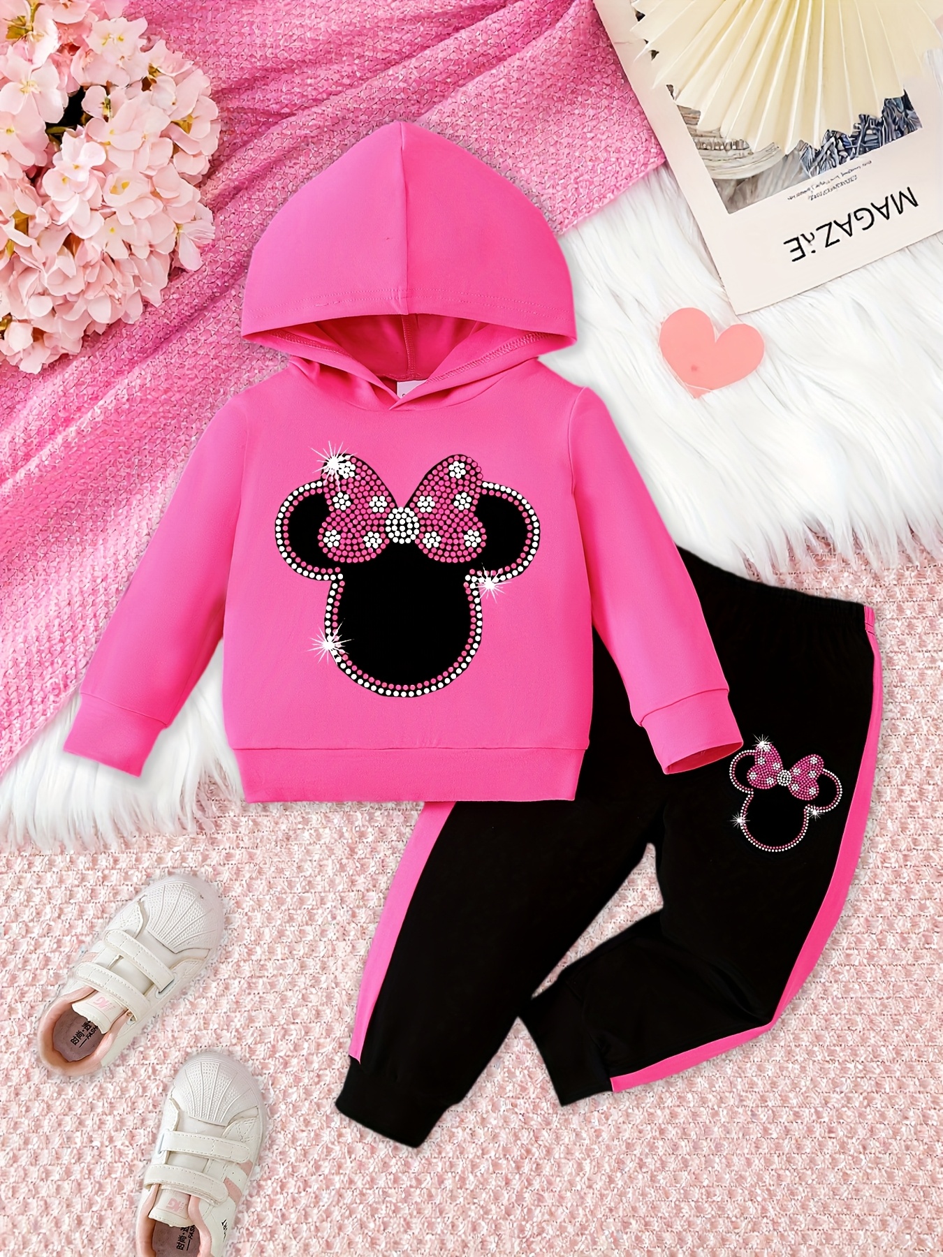 2-delige set DISNEY Officieel Gelicenseerde Minnie Mouse Hoodie & Broek