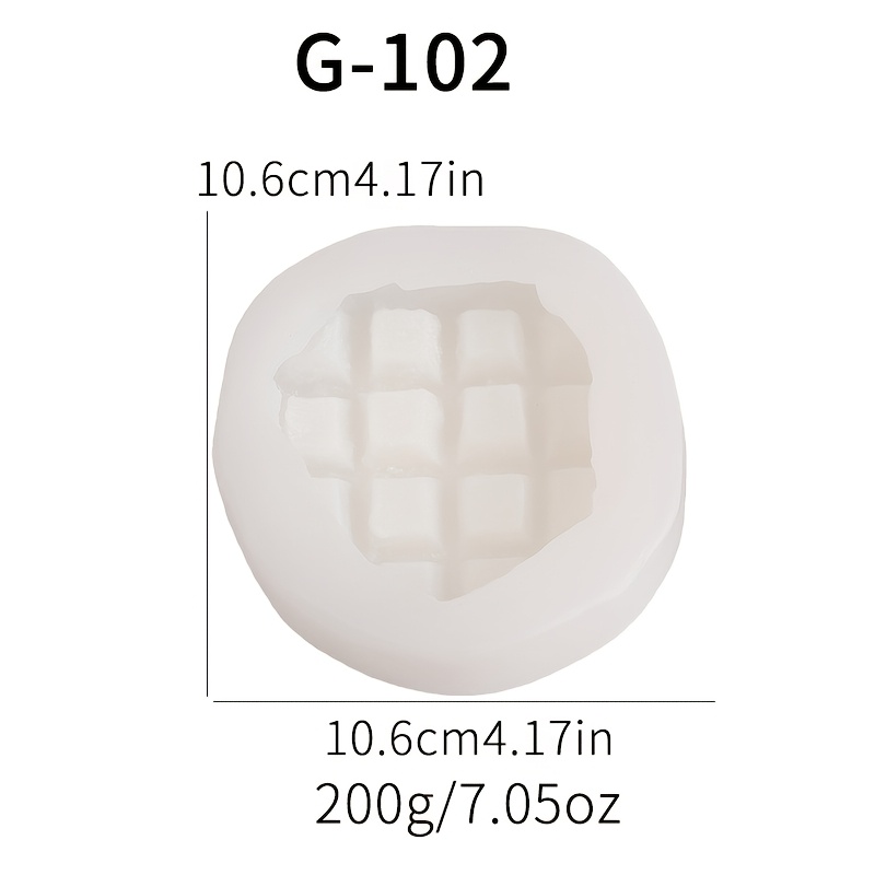 Image of 1pc, New Waffle Aromatherapy Candle Silicone Mold