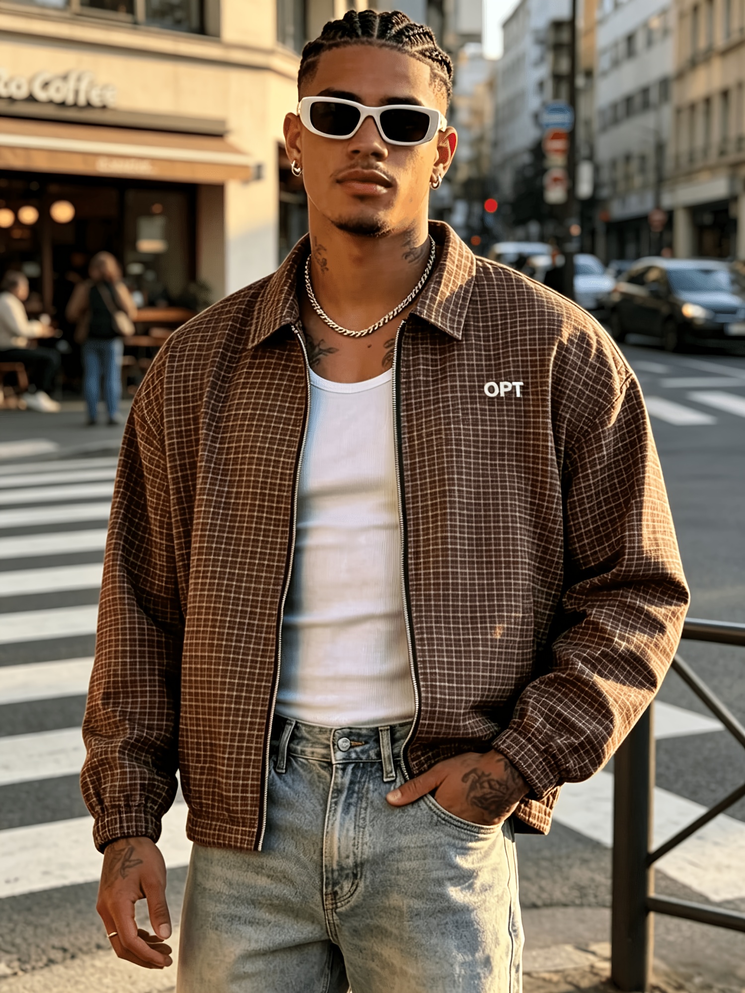 ジャケット・アウター 50's~ sports man rayon open collar shirt mens opt retro jacket lapel collar zipper - Temu Mauritius