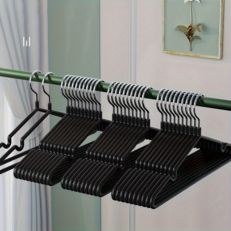 30 10pcs non slip   steel hangers heavy duty   ideal for coats dresses   bedroom closet home drying storage organization hangers for clothes details 4