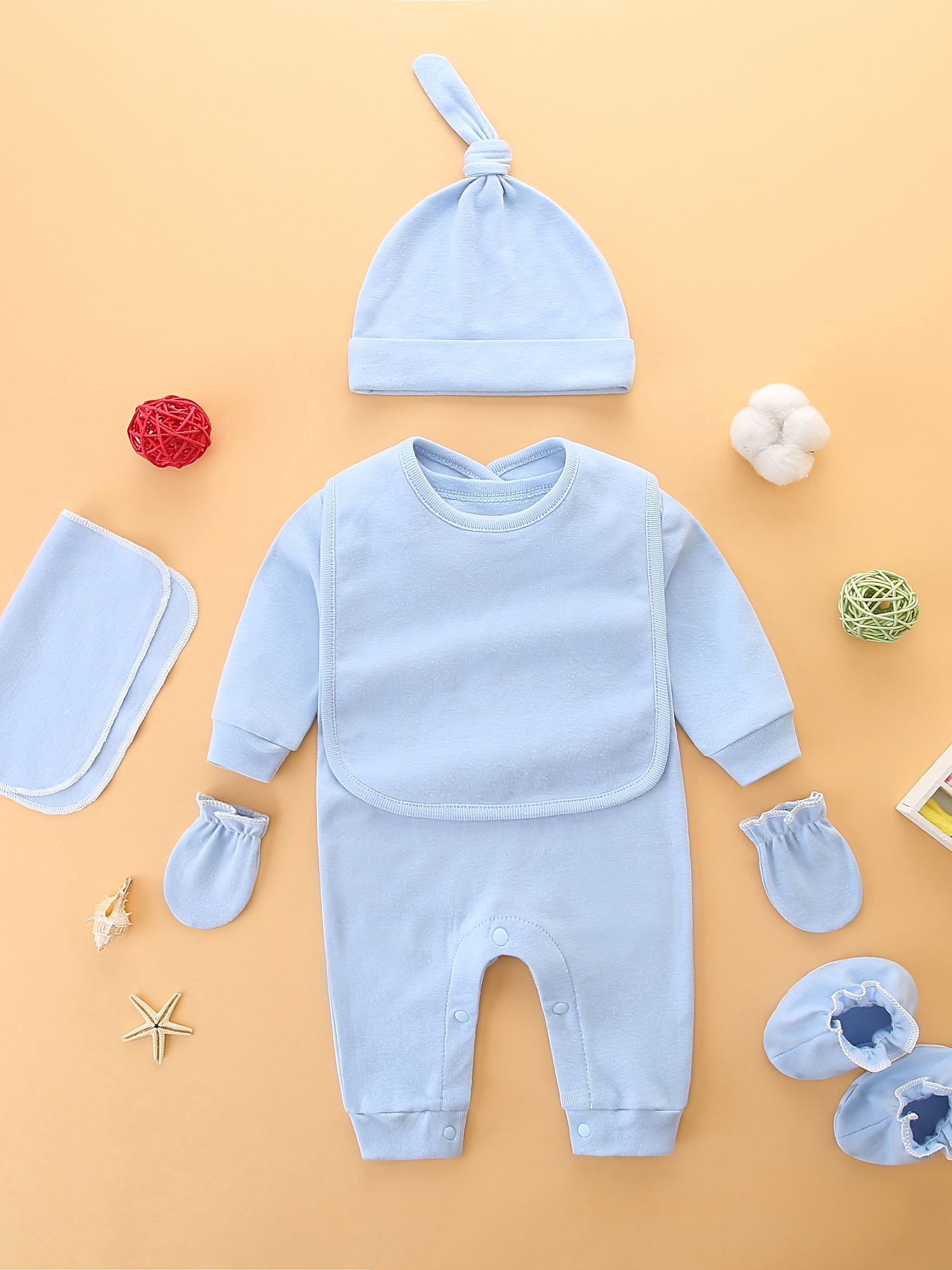 conjunto ropa bebé recién nacido algodón puro regalo primer Temu