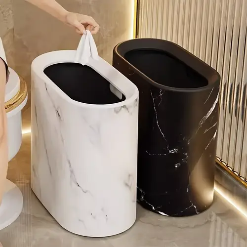 Stylish Cylindrical Trash Bin Made of Wood with a Rotating Lid - Designed to * Odors, Ideal for Use in Homes And Offices, Suitable for Bathrooms, Living Rooms, Kitchens, And Small Bathrooms.