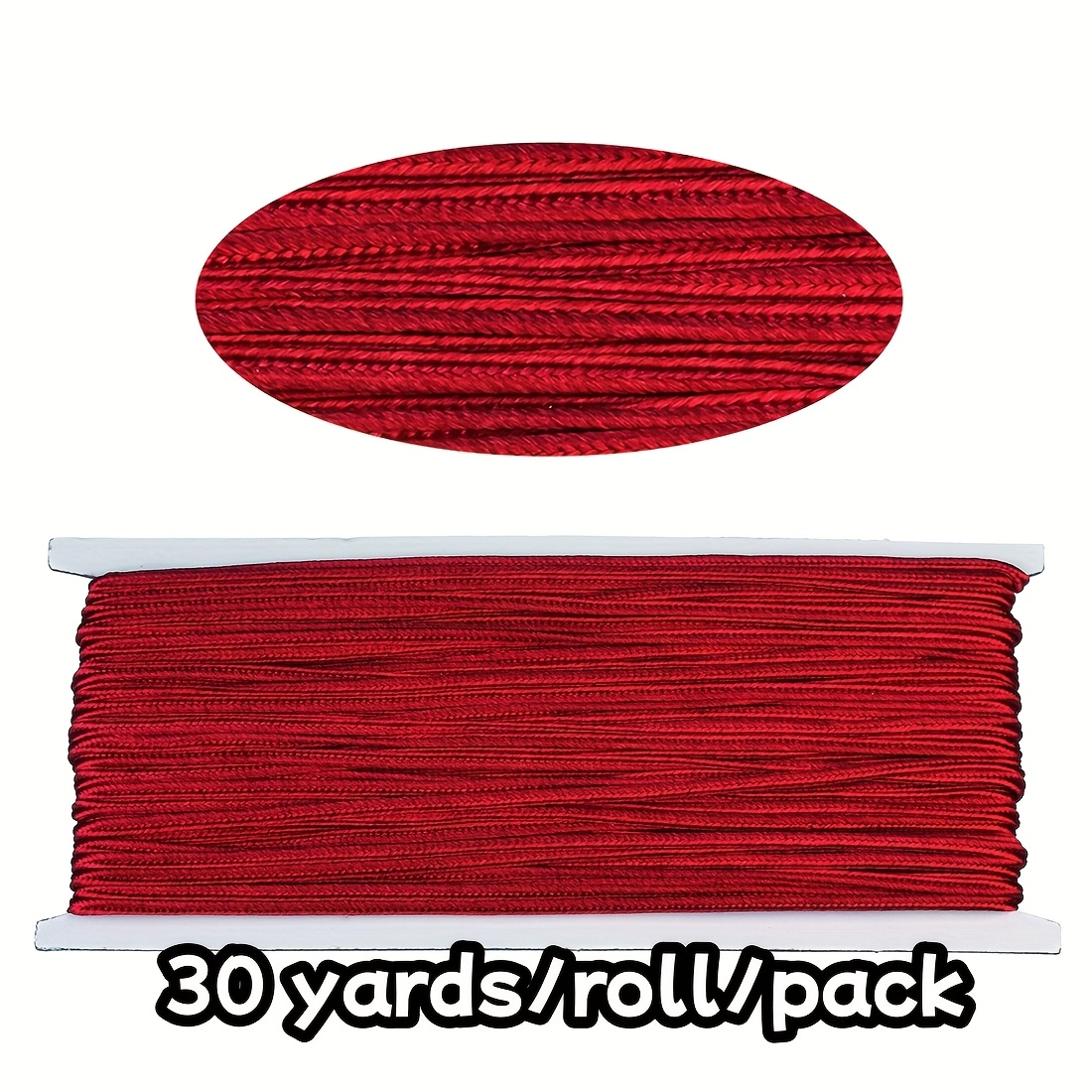 30 yards roll pack shoelace cord garment accessory button qipao cheongsam decoration curtain cord packaging material