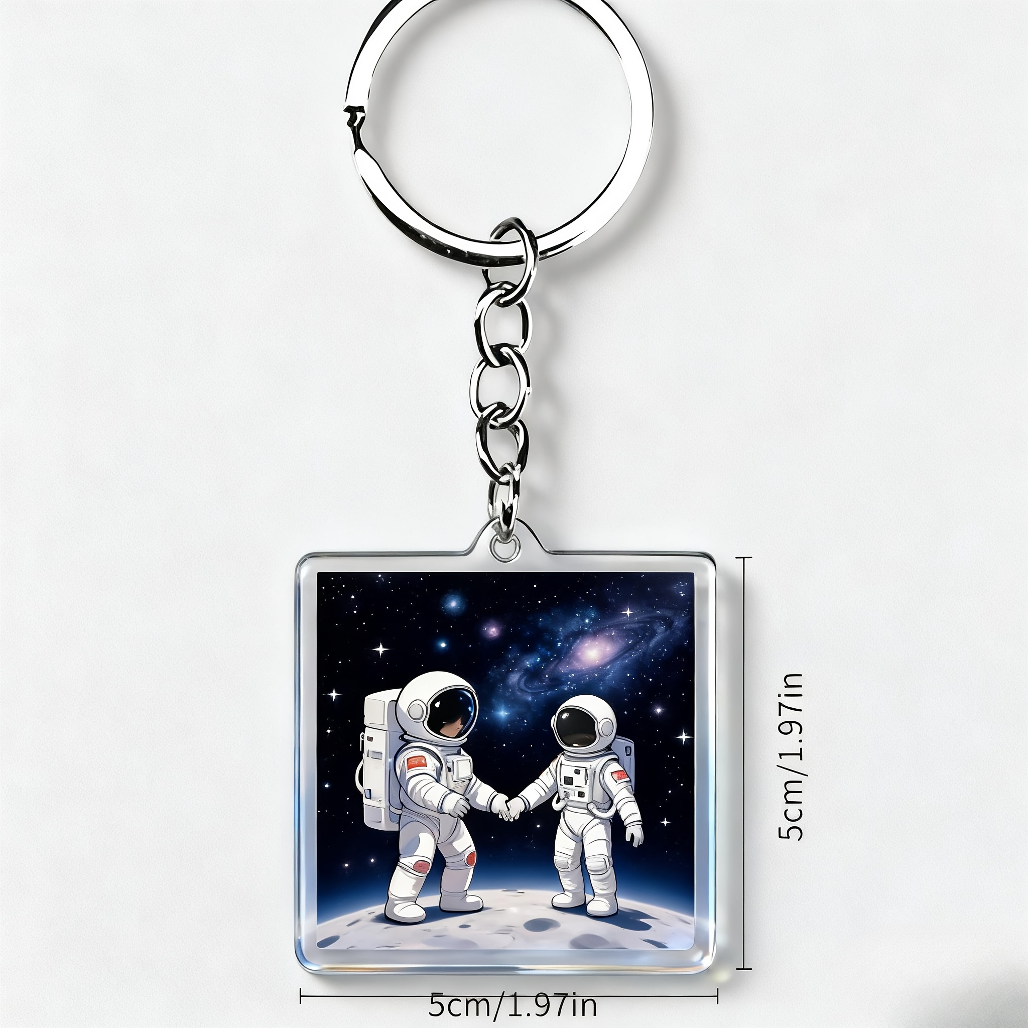 TEMU Customized Acrylic Keychains That Support Personalized Photos/text - Custom Qr Codes And Logo/photo Display, Durable Glossy Surface, Compatible