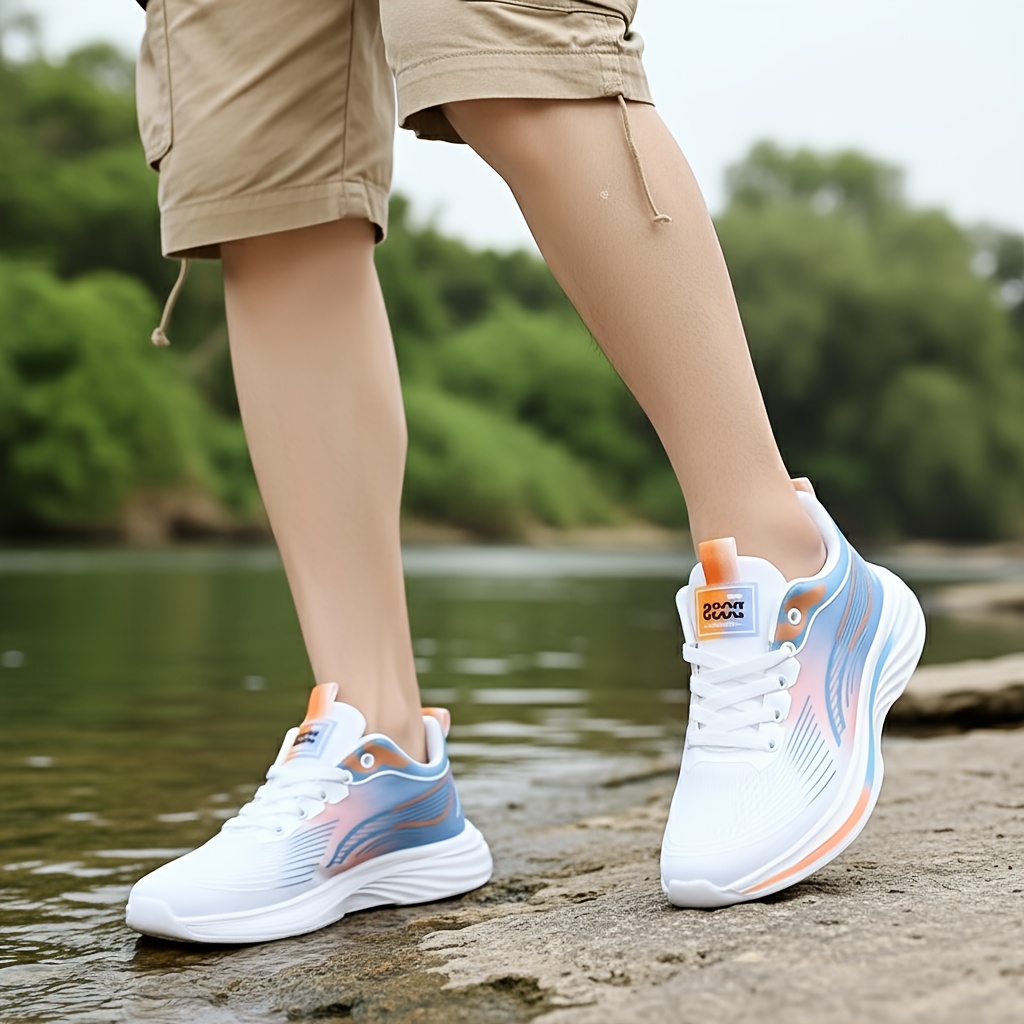 Men's & Women's (Unisex) Lightweight Low-Top Sneakers - Breathable Mesh Running Shoes with EVA Shock-Absorbing Sole, Anti-Slip Wide Toe Box - Plus Size Sneakers Suitable for Training,, Tennis, Walking - Spring/Autumn Casual Wear