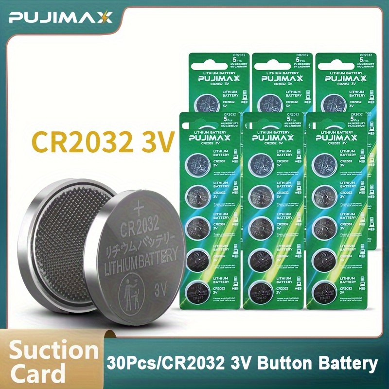 Cr2032 Button Batteries Br2032 Dl2032 Ecr2032 Cell Coin - Temu