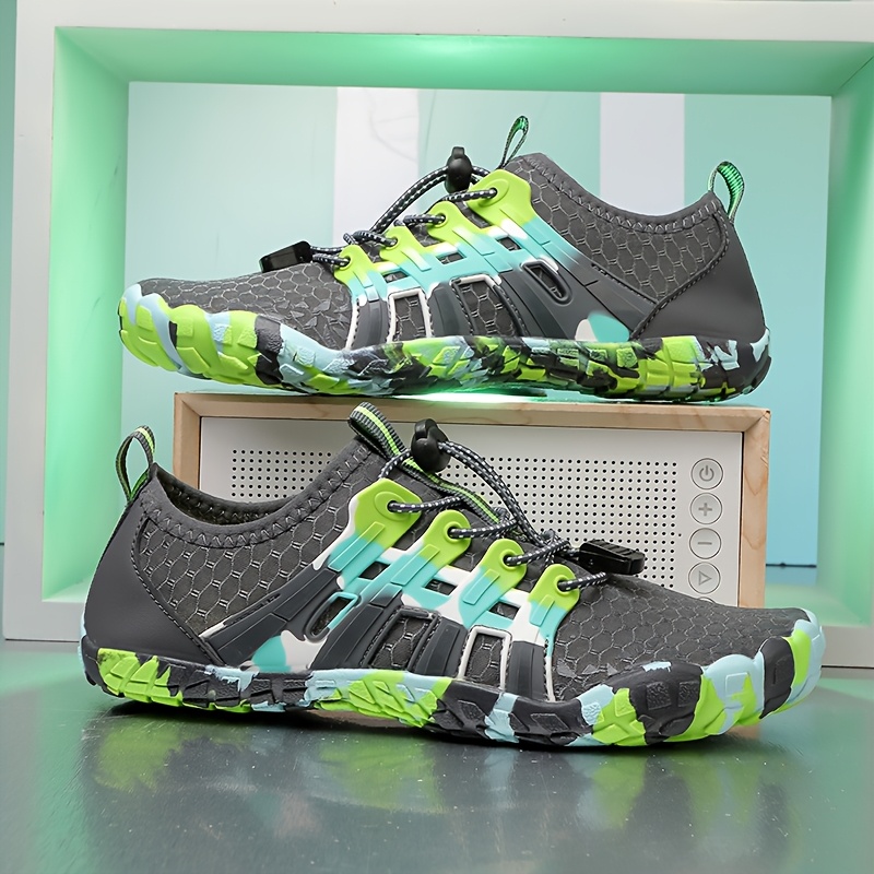 mens lightweight breathable quick dry barefoot running shoes