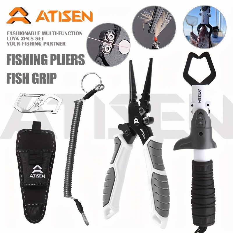 Fishing Plier Multipurpose Portable Fishing Pliers Fish Grips with Lanyard  Sheath