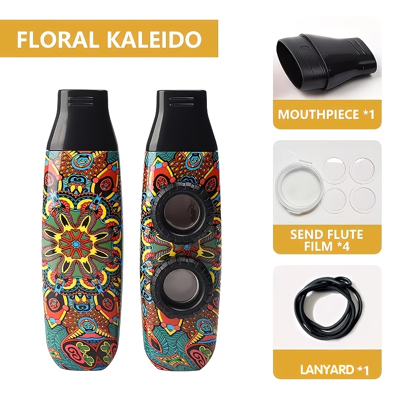 TEMU Kazoo Professionnel avec Double Anches Réglables, Instrument à Embouchure Portable de Poche, Parfait pour la Guitare et le Ukulélé, avec un