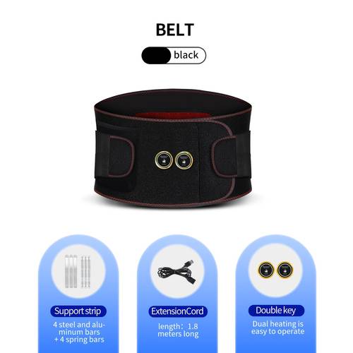 item picture usb portable lumbar support strap lumbar heating pad double button zone heating temperature setting adjustable according to suitable for office home outdoor use perfect for gift