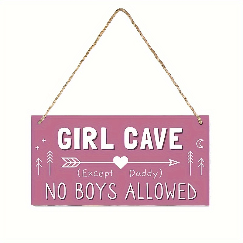 1pc Girl Cave Sign Girls Room Decorations For Bedroom - Temu