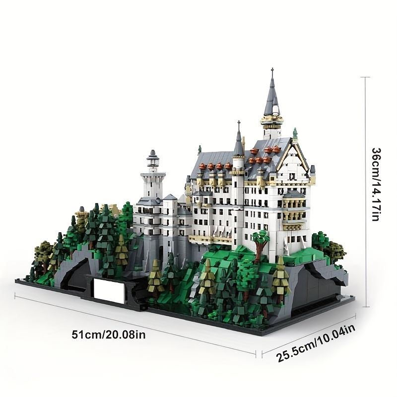 (with Original Box) 6878pcs Home Decoration Buildings Block Set For Gift, Xb88188 Large Castle Toys Model Block Brick For Birthdays, Halloween, Christmas Gift