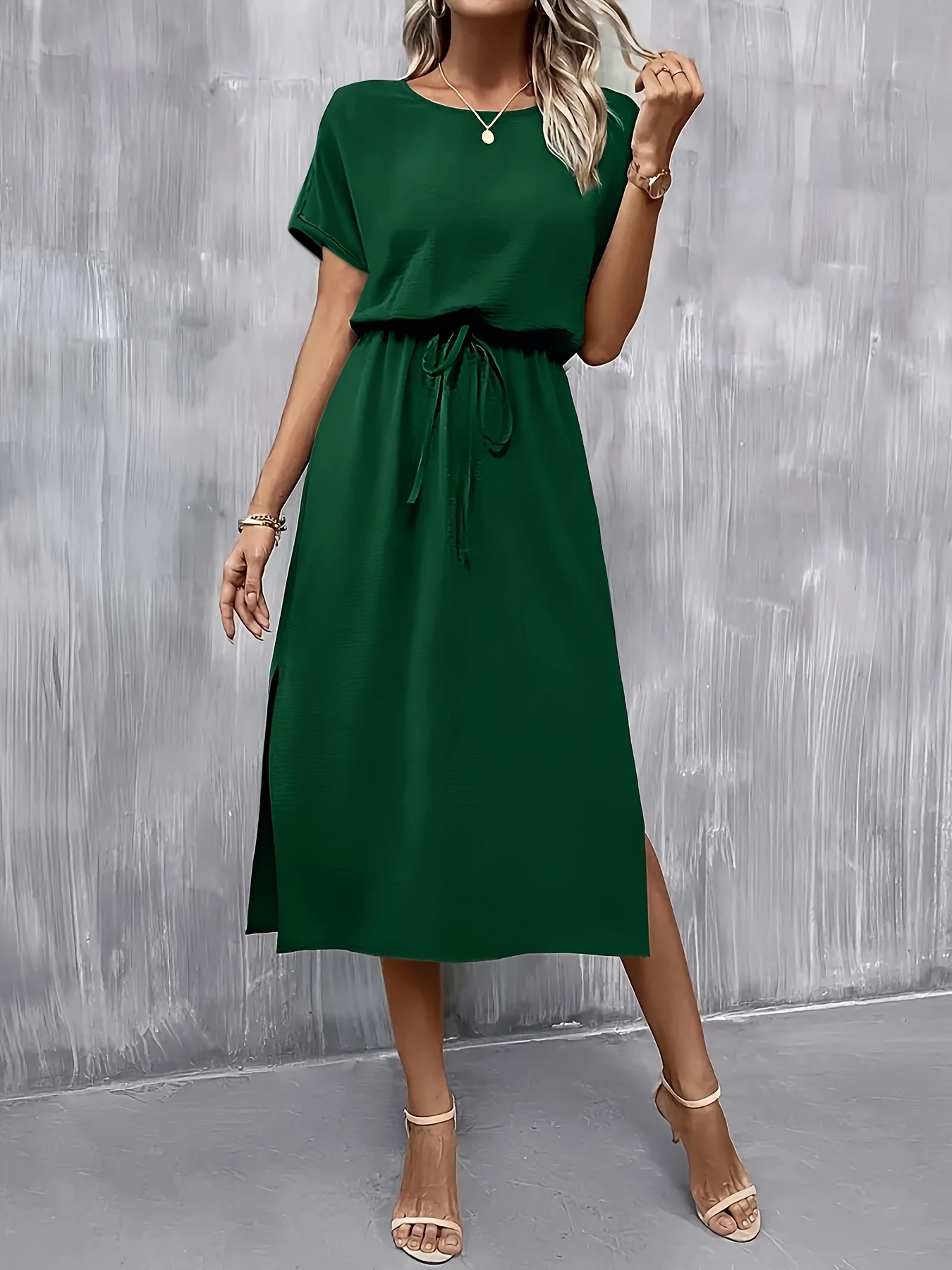 Cocktail Dress Emerald Dress Casual Wholesale Short Emerald Green Dress  Luxury Dark Green Material