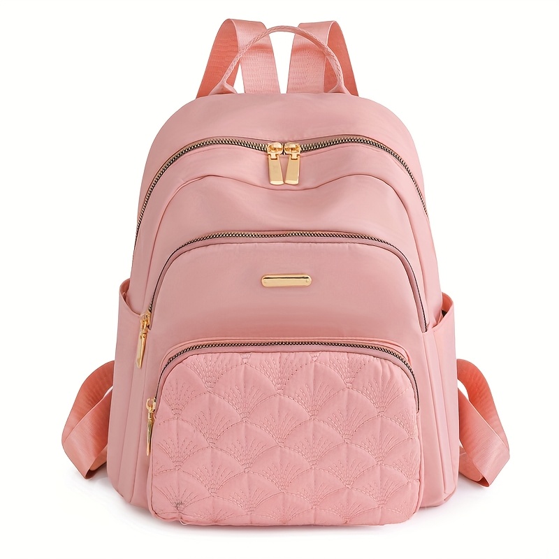 TEMU Lightweight Large-capacity Women's Backpack For Travel, Casual Use, Student School Bags, And Commuting, With Random Pattern And Inner Pocket