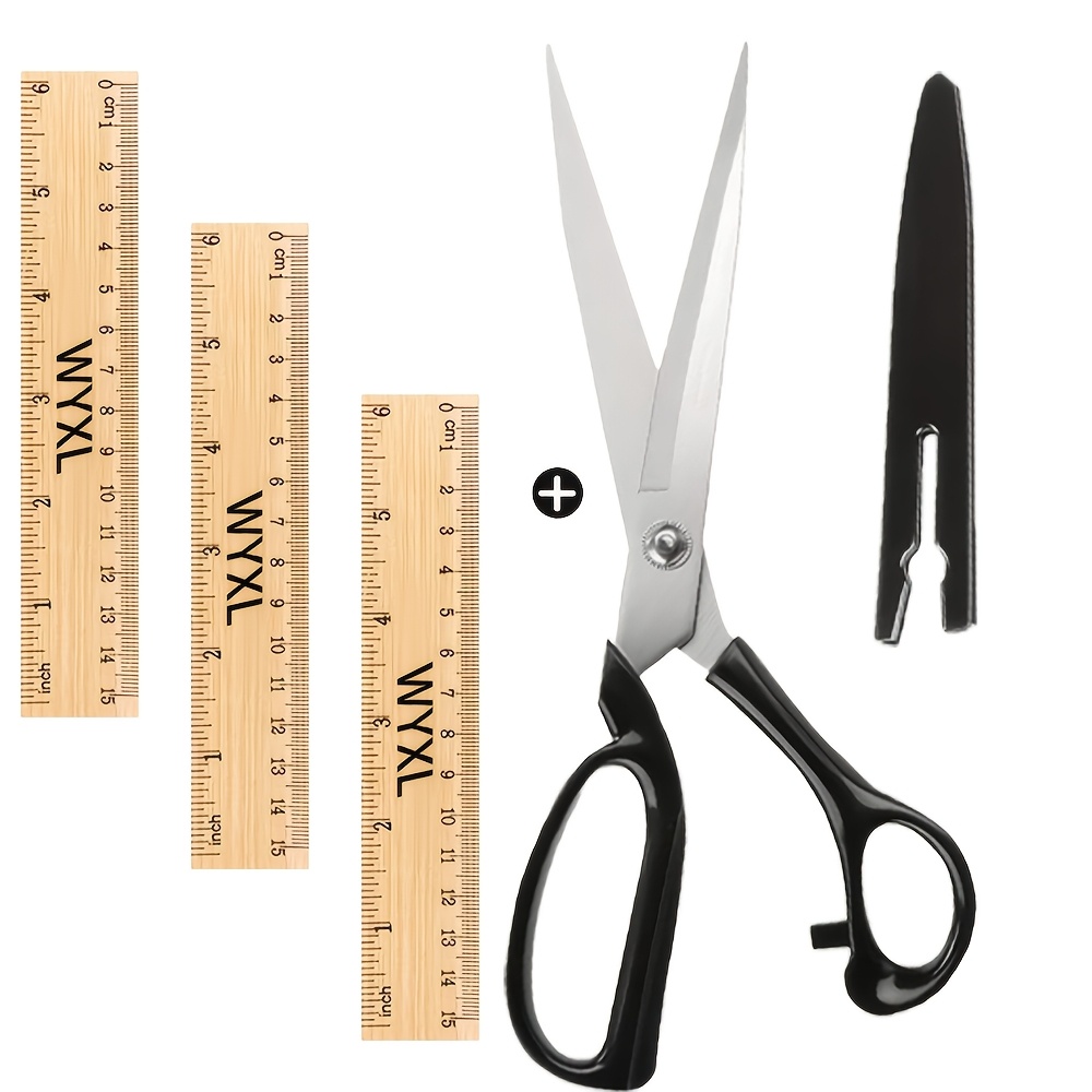 Image of A High-quality German Scissors, Ideal For Cutting Fabric, And For Sewing Tasks. Made Of Stainless Steel, Are Perfect For Tailors And Come With 3 Free Measuring Cards