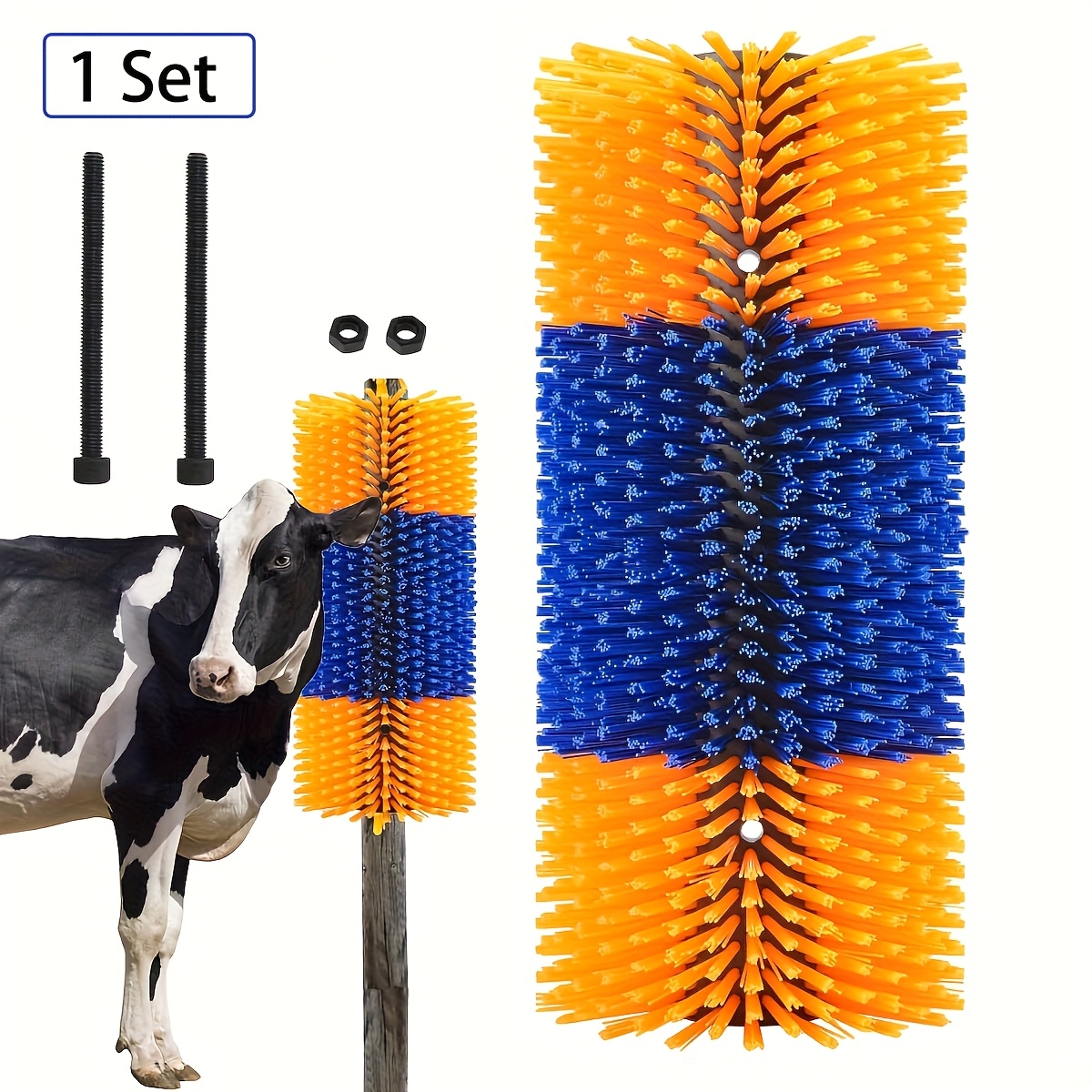 item picture livestock scratching brush set full body massage kit for cattle sheep horses relieves itchy back durable plastic no batteries required