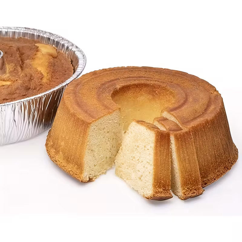 10 قطع من صواني خبز الكعك الدائرية المصنوعة من رقائق الألومنيوم للاستعمال مرة واحدة - علبة أنبوبية شديدة التحمل لكعكة الفاكهة وكعكة الشيفون - صواني عرض تزيينية لعيد الميلاد والهالوين وعيد الفصح والحانوكا وعيد الشكر - أدوات خبز آمنة للاتصال بالطعام تفاصيل المنتج 4