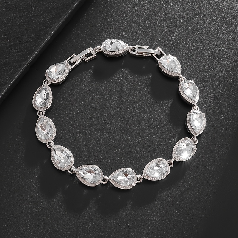 Image of 1pc Fashionable, Trendy, Exquisite, Elegant, Zirconia Bracelets For Men And Women, Party, Vacation, Wedding Jewelry Gifts