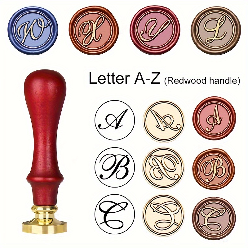 

26-piece -z Sealing Wax Stamp Kit With Handle And Copper Oval Head For Wedding Invitations, Letter Sealing And Personalized Monogram