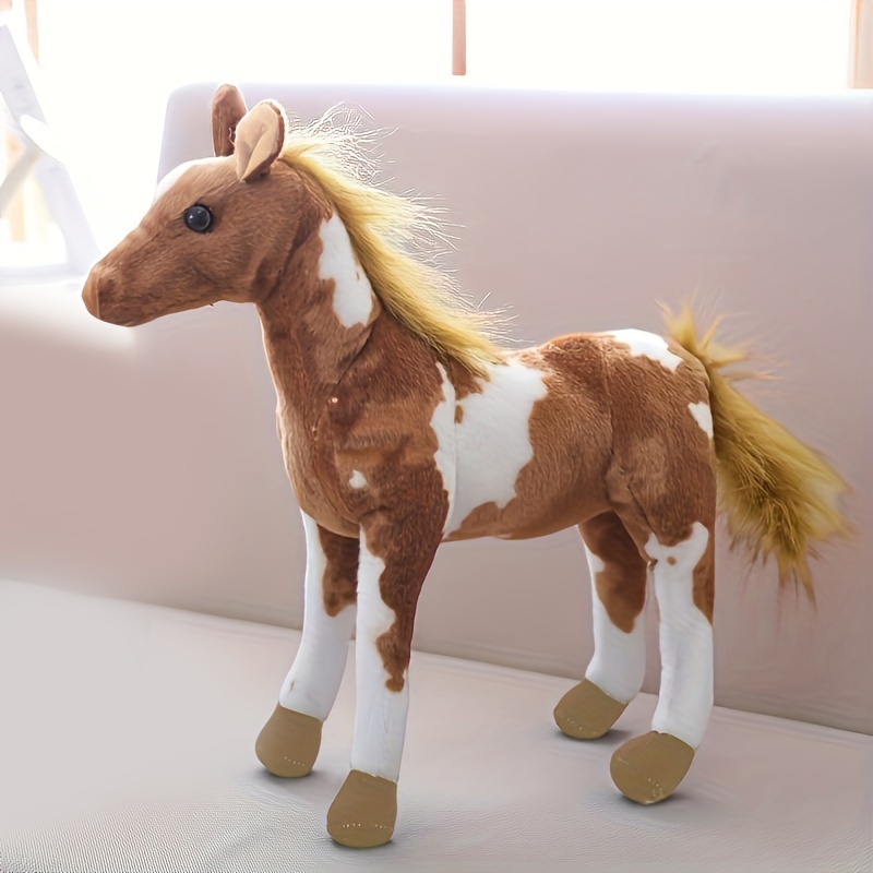 

Simulation Doll Small Doll Gift Large Simulation Horse Plush Toy Simulation Animal Cloth Doll Christmas Halloween Thanksgiving Gift