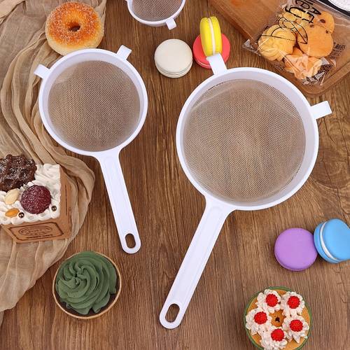 pp food grade baking strainer kitchen funnel juice soy milk colander flour sifting tool kitchen gadgets