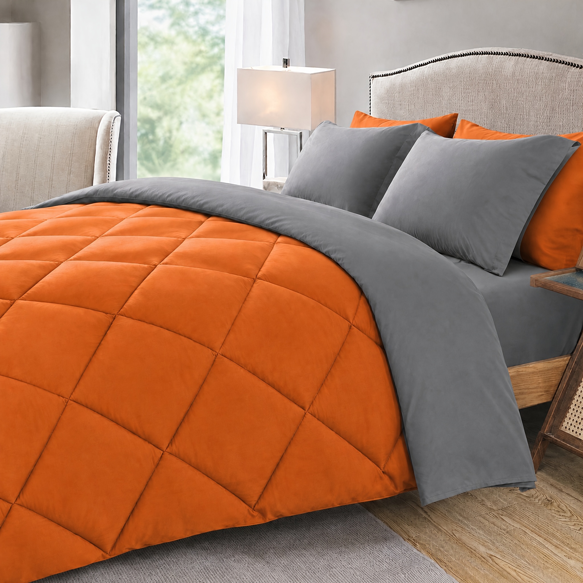 TEMU Cosybay 7 Piece Luxurious Comforter Set Queen/king/full Size, Bed In A Bag Bedding Includes 1 Comforter, 1 Bed Sheet, 1 Fitted Sheet, 2