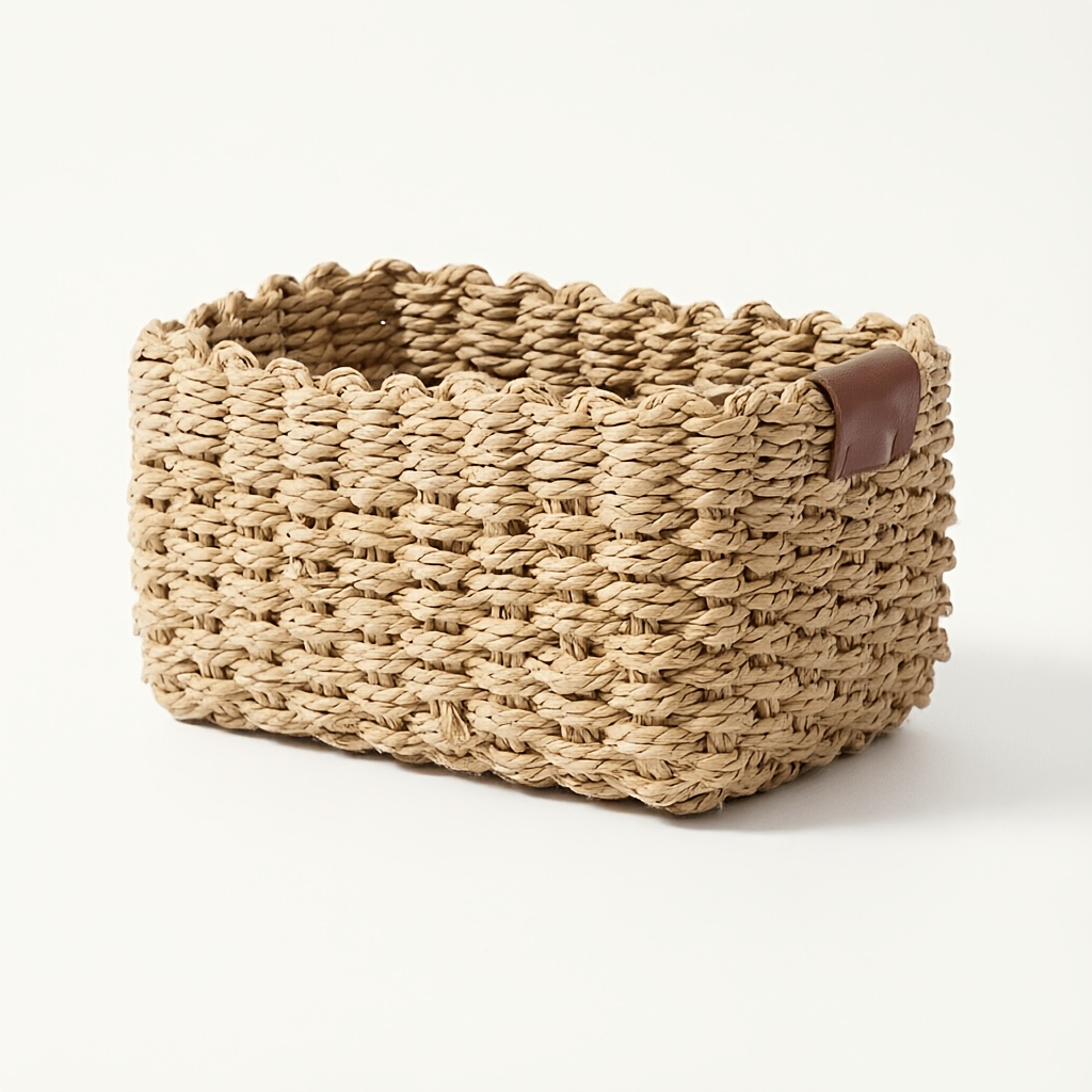TEMU Cesto portaoggetti intrecciato, per decorazioni domestiche, cesti, cesti regalo di Natale, cesti portaoggetti per decorazioni e organizzazione ,