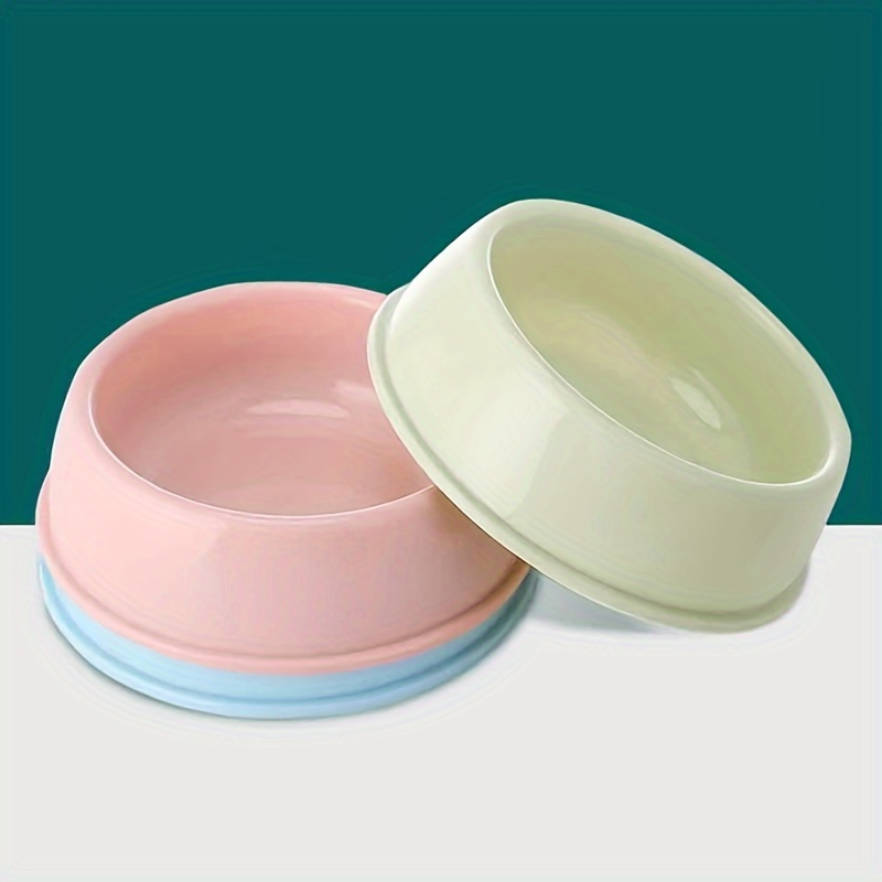 

1/2pcs Non-slip Plastic Dog Bowls - Easy To Clean Feeding Bowls, Water Bowls