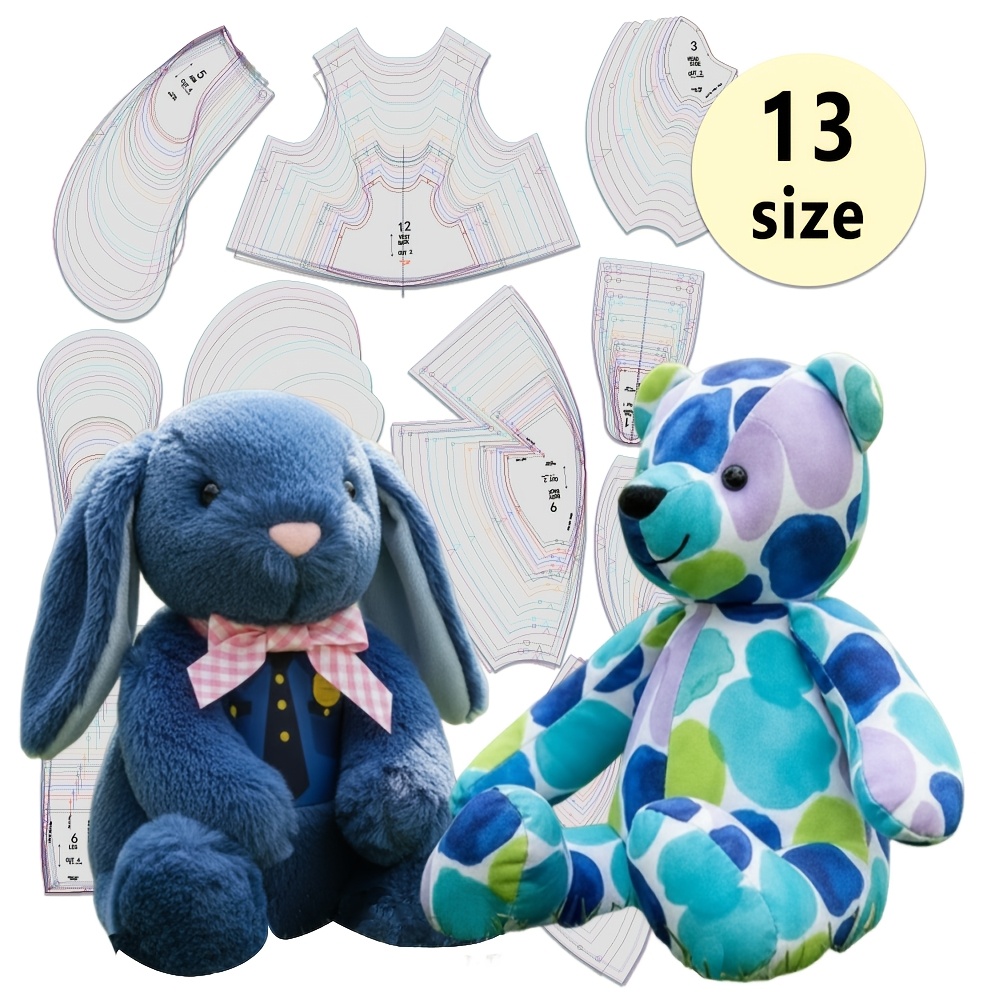 TEMU Sewing Patterns For Bunny And Bear, Easy Designs For Novices, 1:of Bunny Bear Patterns, Featuring Color Hd Image Guides, Bunny And Bear Patterns For 2025, A Perfect Gift For Handmade