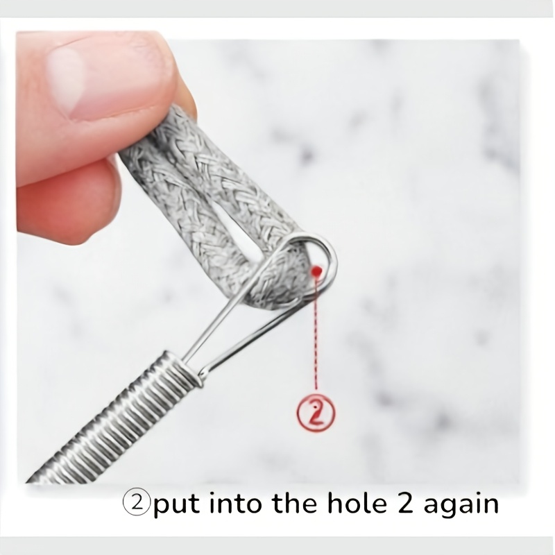 2pcs Heavy-Duty Spring Needle Threader and Love Card Set
