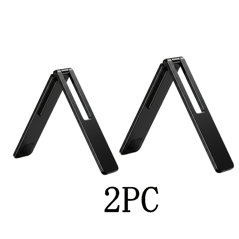 TEMU 2 pezzi Supporto Telefono in Metallo Pieghevole a 90 Gradi, Supporto Universale Adesivo per Smartphone, Supporto da Tavolo Facile e , Supporto