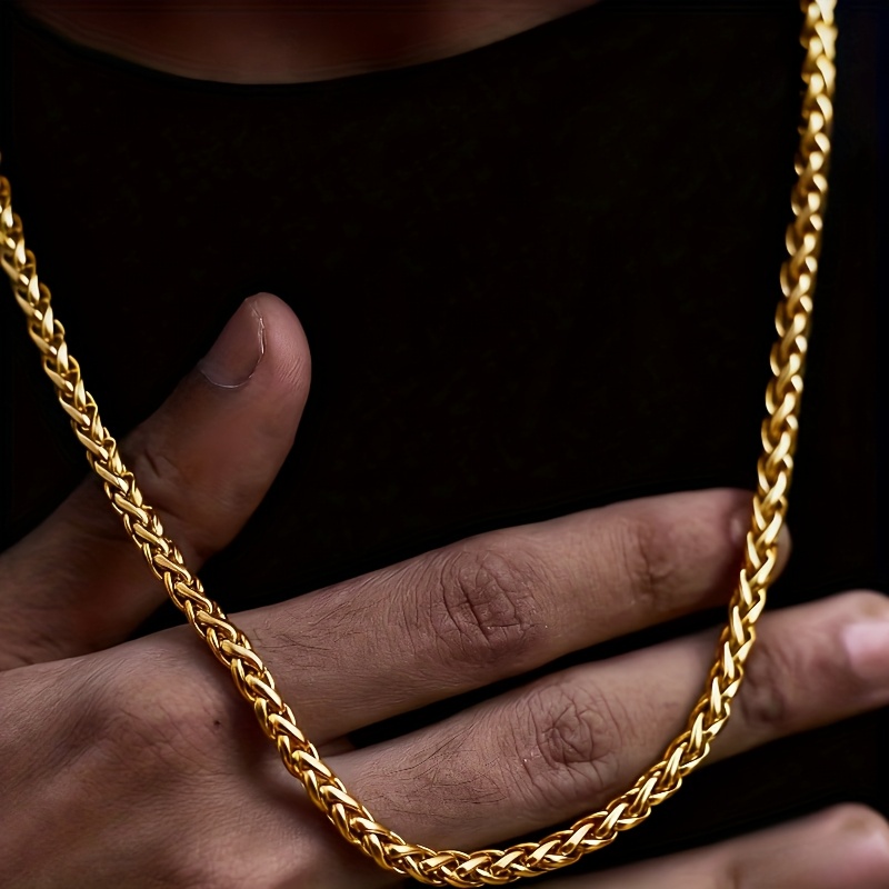 Avant-Garde Unisex Stainless Steel 5mm Keel Chain Necklace
