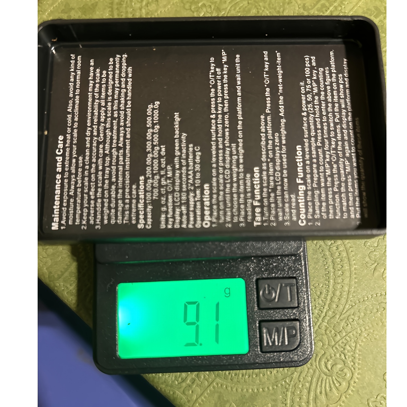 TEMU Balance de poche, balance de 1000G x 0.1G, petite balance numérique en , onces et grains, balance de cuisine et postale, balance numérique