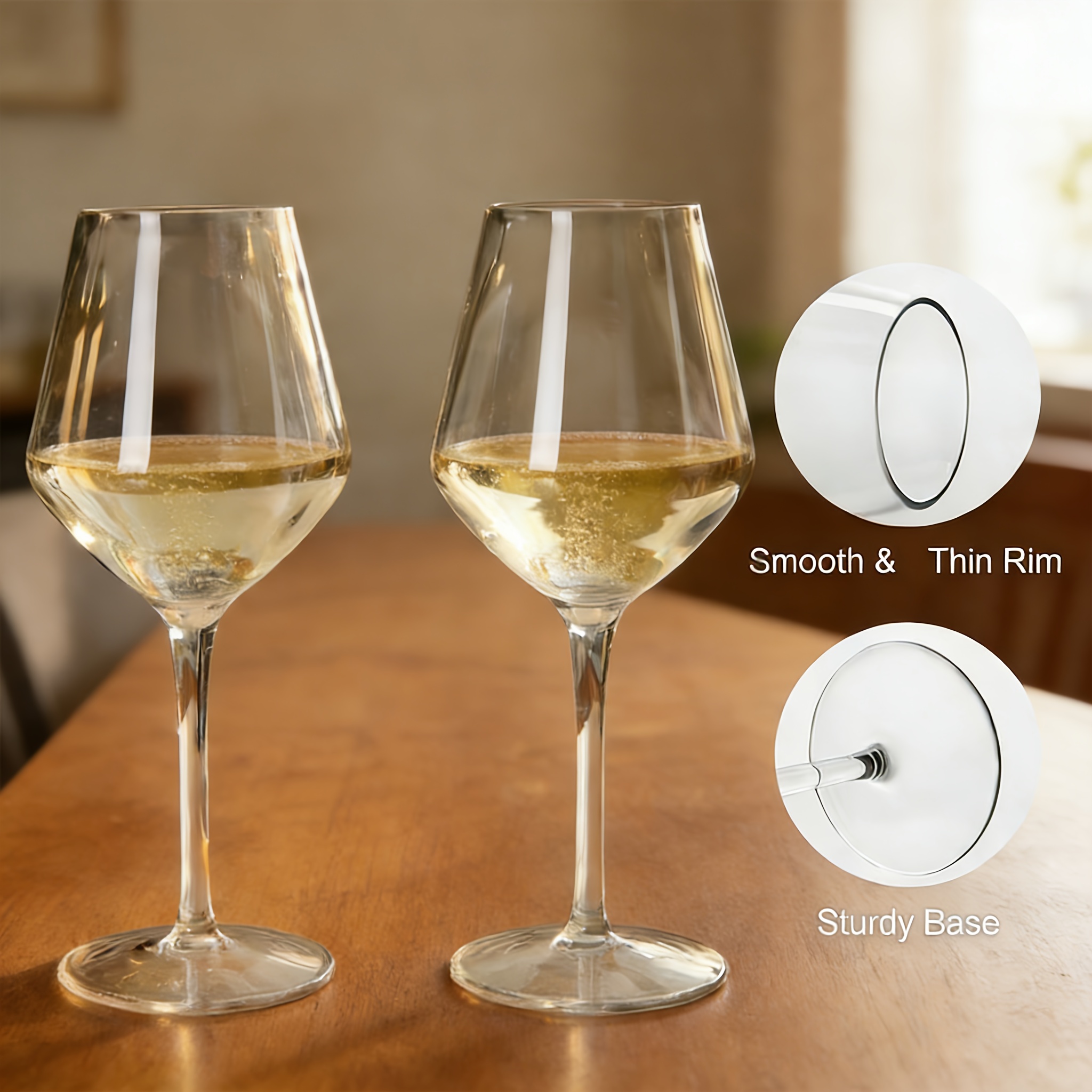 2pcs 425ml unbreakable plastic stemmed wine glasses - Temu
