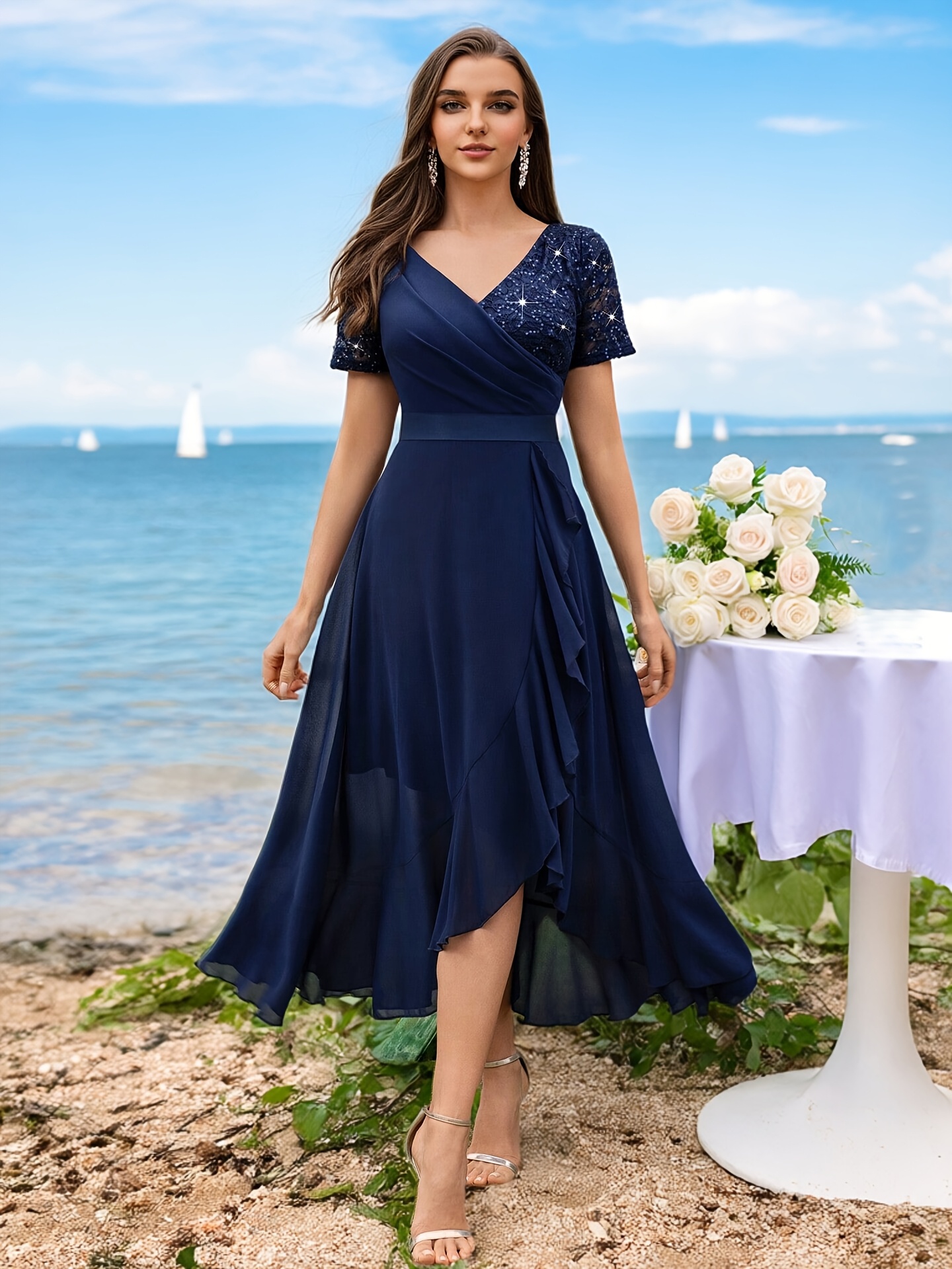 western style formal dress womens elegant v neck lace sequin formal cowgirl dresses elegant formal western dresses