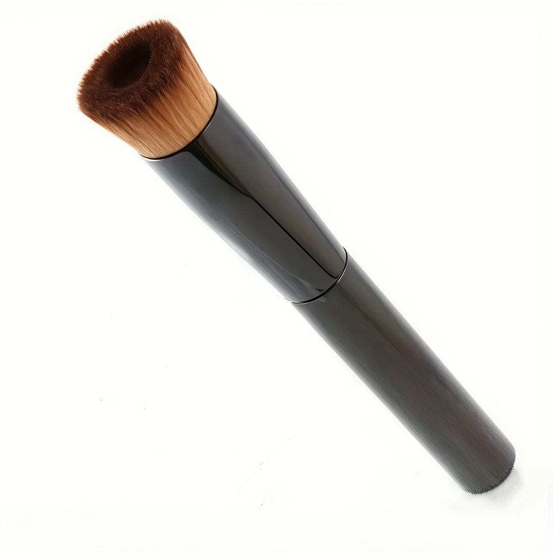 Kabuki Flat Top Foundation Brush, Suitable For Liquid, Creamy, And Powder Cosmetics - Buffing, Dotting, And Concealing - Beauty Tool For Types