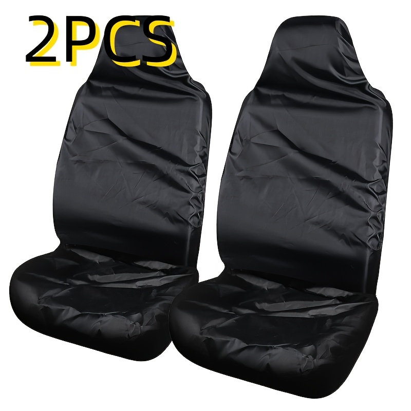 1pc 2pcs black oxford cloth car seat cover suitable for family cars pets and backrests with high and removable headrests universal protective covers ideal gifts for pet owners fashionable car covers durable car covers